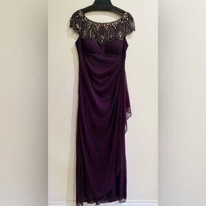 Xscape Macys Deep Purple Gown